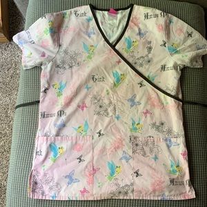 Tinkerbell scrub top